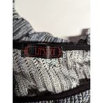 Lipstick Top Woman's‎ Large Patterned Black Gray Lightweight Flowy Y2K Crinkle Photo 8