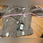 BLANK NYC NWT Suede Moto Jacket in sand Stoner sz Small $198 MSRP 18β p2p Photo 11