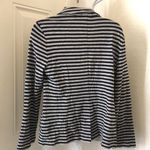 Caslon Grey blaack striped fitted blazer button front long sleeve goth grunge office siren core #corpcore Size S Photo 2