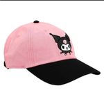 Sanrio Kuromi‎ Embroidered Pink & Black Contrast Hat PREOWNED Photo 2