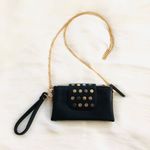 Chain studded black mini crossbody purse Photo 0