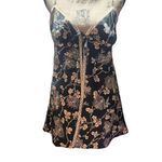 Victoria's Secret Victoria’s Secret Front Tie Spaghetti Strap Black Floral Baby Doll Cami  Women M Photo 1