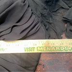 Casadei 1980s Black Ruched Turquoise Sequined Gatsby Deco Flapper Dress Cape 12 Photo 11