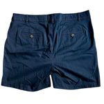 Talbots Women’s Weekend Shorts Navy Blue Size 12 Cotton Spandex Casual Chino Photo 5