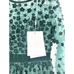 Mac Duggal 67007 Embellished Illusion High Neck Velvet Floral Dress 4 Emerald Photo 3