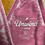 Unwind by League Womens Tank Top Sedona Take a Hike Graphic Print Pink Size L Purple Size L Photo 2