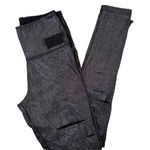 Victoria's Secret Pink Ultimate Black Glitter Cutout Leggings Sz S Photo 0