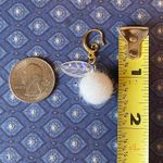 Handmade white pompom kawaii cute y2k dangle earrings🩷 Photo 4