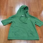 Abercrombie & Fitch  women’s Short-sleeve hooded pullover top with V-neck size L Photo 0