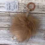 Free People Fur Pom Pom Giant Big Key Chain Photo 0