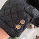 Michael Kors Diamond Quilted Jacket Hidden Hood Gold Detail Logo Classic Photo 5