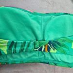 Xhilaration Green Tropical Floral Padded String Hook Bikini Top Swimwear Medium Photo 5