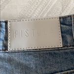 Pistola  Denim Blue & White Side Stripe Shorts Photo 4