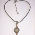 Chico's Bronze and Brown Boho Pendant Necklace Photo 1