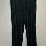 Juicy Couture black velvet velour loungewear pants women’s size large Photo 0