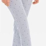 Chico's So Slimming Brigitte Dot-Stripe Slim Ankle Pants, Sz 16 Photo 0