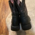 Justin Boots Justin Steel Toe Cowboy Work Boots Size 9 Black Leather WKL9982 Gypsy Waterproof Photo 2