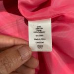 Talbots  Women's 14 Silk‎ Sleeveless Tank Top Pink Stripe 100% Silk Shell Career Photo 3