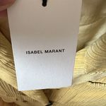 Isabel Marant  Haneva Double-Breasted Corduroy Blazer Yellow Size 10 US 40 EU‎ Photo 6