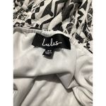 Lulus Lulu’s Sparrow White Tribal Print Sleeveless Cropped Wide Leg Jumpsuit XS Photo 4