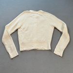 Universal Threads Universal Thread Womens Cardigan Sweater XS Cream Ribbed Button Front Crew NWT Photo 2