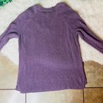 Sonoma  long sleeves, fall winter , holidays warm , pullover  V-neck purple sweat Photo 4