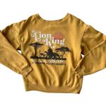 Disney VTG Lion King Sweatshirt Small Gold Hakuna Matata No Worries Musi… Photo 3