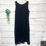Vintage Simply Silk Black Sleeveless 100% Silk Fully Lined Maxi Dress Size 2X Size M Photo 4