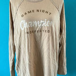 Aerie NWT Long Sleeve Graphic Tee T Shirt Game Night Champion Yellow Size S Photo 0