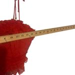 INDIKAH  Women's Size Large Red Lace Embroidered Tie Slv‎ Zip Back Tank Top Photo 6
