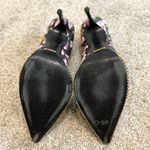 Schutz  40 floral pointy toe gold chain trim heels stilettos 2278 Photo 1