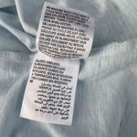 Style & Co Petite Small Top Cap Sleeve V-Neck Burnout Fabric Hi-Low Hem Blue New Photo 6