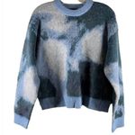 The Kooples Blue and Gray Colorblock Alpaca Blend Sweater Size 1/Small Photo 3