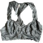 Aerie Free People Bralette Bundle Gray Black Burgundy Lace Coated Size Medium Photo 6