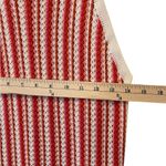 C&C California  Crochet Beach Cover Up Sleeveless Halter Striped Pink White Small Photo 6