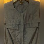Theory Women’s Cotton Chambray Utility Dress Size P (Equivalent to Size 00/0) Photo 2