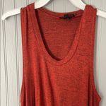 i jeans by Buffalo Burnt Orange Sleeveless Fringe Tank Top | Large Photo 2