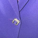 Elegant Long Sleeve Blue Dress Suit Purple Size 12 Photo 2