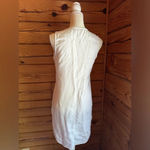 Cloth & Stone Anthropologie  long white sleeveless Tunic Mini Dress with v neck​ Photo 4
