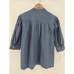 Brooks Brothers ‎ Cotton Poplin Pintuck Ikat Short Sleeve Blouse Size 14 Photo 3