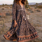 Christy Dawn Paloma Dress Navy Anemone Vine Petite Small Photo 0