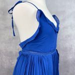 Lulus  Never A Dull Moment Chiffon Dress Women XLarge Pleated Flowy Romantic Midi Photo 3