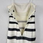 BCBG Maxazria Dress 2 Black Ivory Striped Classic A-Line Minimalist Photo 12