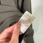 Free People  Dark Olive Green Ruffle Long Sleeve Top Photo 8