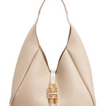 Givenchy  Mediuum G Padlock Leather Hobo Bag Natural Beige Gold Photo 0