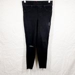 Spanx Black Pull On Distressed Skinny Jeans Photo 2