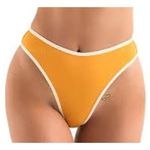 New! Oneone Free People ribbed bikini bottom gold white color block,‎ size XS Photo 8