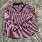 Ralph Lauren  Navy and Pink Striped Shirt Photo 0