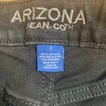 Arizona Jeans Black Hi- Rise Distressed Jegging Photo 5