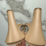 Vince Camuto Felima Mules Biscuit Soft Leather & Clear Size 11 Vaca Resort Club Photo 4